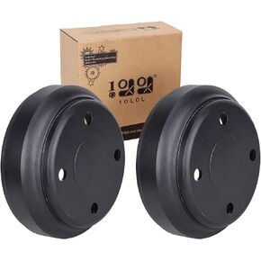 10L0L Golf Cart Rear Brake Drums for Club Car DS 1995-up,Club Car Precedent 2004-up Gas&Electric,OEM# 1017911-01,1018232-01(2 Packs)