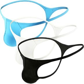 eywlwaar Men's Thongs Underwear Low Rise T Back G-String Underpants