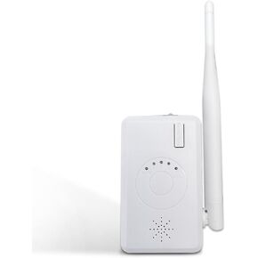 (OOSSXX WiFi Range Extender) Wi-Fi Booster/Wi-Fi Repeater, with LAN Connection, Suitable for Security Camera Systems, NVR, IP Cameras, Versatile and Universal Use, Power Supply Included