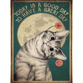 GLOYER DIY 5D Diamond Painting Kits for Adults,Cute Cat Diamond Painting Art Kits Full Drill Diamond Dots Paintings with Diamonds Gem Art-Today is a Good Day to Have a Greai Day in Kuwait