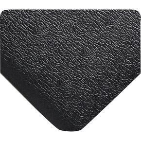 Soft Step Light Duty Anti-Fatigue Mat - Black. 2' W x 3' L x 3/8" Thickness. PVC Vinyl Sponge. Safety Rounded Edges. For Dry Areas in Light Industrial Applications (427.38x2x3BK)