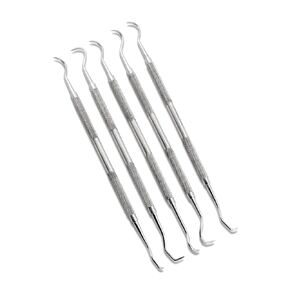 Sert of 5 Cynamed Jacquette Dental Sickle Scalers Curettes- Double Ended Explorer Periodental Premium Instruments