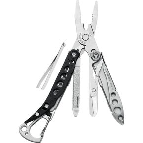 LEATHERMAN، سلسلة مفاتيح PS Style متعددة الأدوات مع مقص زنبركي وأدوات تزيين، صُنعت في الولايات المتحدة الأمريكية، أسود in Kuwait
