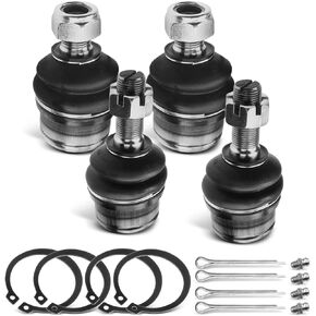 A-Premium Set of 4, Front Upper & Lower Ball Joints Kit, Compatible with Ford F-150 1980-1996, F-250 1980-1996, F-350 1980-1981, Bronco 1980-1996, Dodge Ram 2500 1994-1999