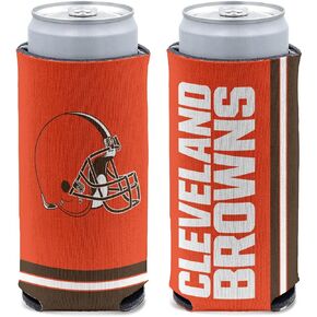 Wincraft NFL Cleveland Browns Slim Can Cooler، ألوان الفريق، مقاس واحد