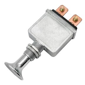 GEARLINTON Heavy Duty 75 Amp Push/Pull Switch 6-28V DC 12 Volt 75A SPST, 2 Position On-Off with Chrome Knob