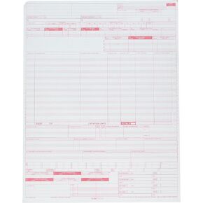 UB-04 (CMS 1450) نموذج مطالبة التأمين الصحي (عبوة مكونة من 500 ورقة)