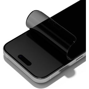 RhinoShield 3D Impact Matte Screen Protector Compatible with [iPhone 14 Pro Max / 15 Plus] | Ultra Impact Protection - 3D Curved Edges for Full Coverage - Alignment frame Easy Installation