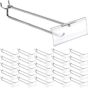 Thyle Metal Scan Hook with Label Holder for 1/8" to 1/4" Pegboard, Peg Board Hooks with Price Tag, Pegboard Wall Accessories, Metal Hooks for Home Garage Retail Display Supplies (50 Pcs,11 Inch)