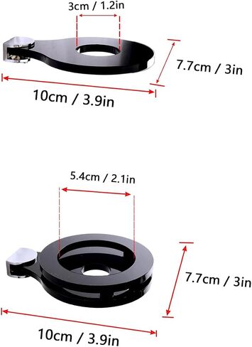 WLSANX Lightsaber Wall Mount Lightsaber عمودي عرض موقف عرض الوجه حامل أكريليك أحادي الكتلة مصمم لعرض وتخزين Lightsabers (أسود 1 ثقب) in Kuwait