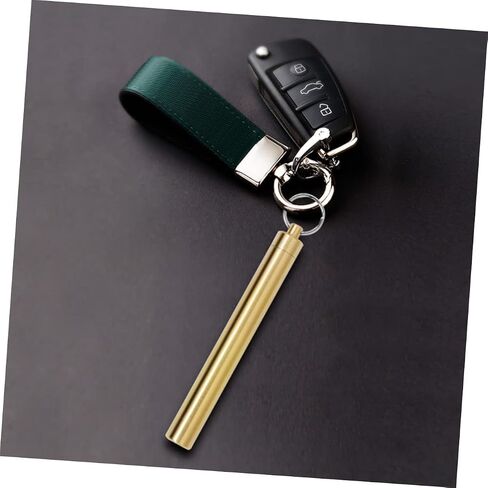 GLEAVI 2 Pcs Portable Toothpick Holder Pill Dispensers Pill Keychain Pill Holder Keyring Brass Keychain Toothpicks Holder Tooth Pick Holder Toothpick Dispenser Container Travel Outdoor in Saudi Arabia