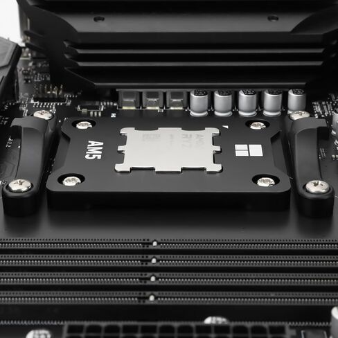 حامل وحدة المعالجة المركزية Thermalright ASF Black V2 AM5، إطار ثابت آمن AM5، إطار آمن AM5، إطار تثبيت تصحيحي مضاد للانحناء، إطار اتصال AM5 مضاد للانحناء، معيار تبريد وحدة المعالجة المركزية، أسود in Saudi Arabia