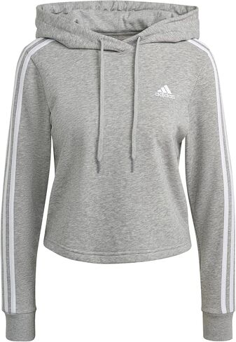 adidas Women's Essentials 3-Stripes Cropped Hoodie in Saudi Arabia
