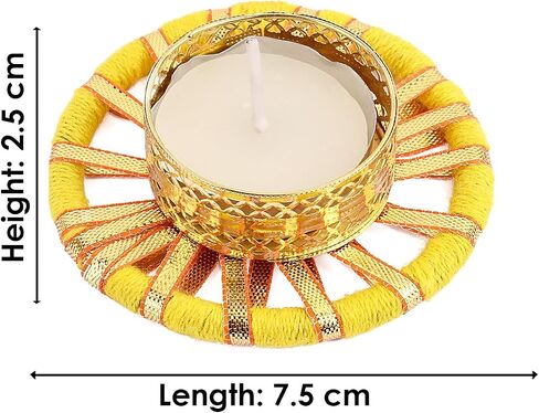SATVIK 12 Pcs Round Chakra Metal Diya Festive Diwali Pooja Pujan Candle Tea Light Holder Oil Lamp Home Mandir Office Decoration Table Diya in Saudi Arabia