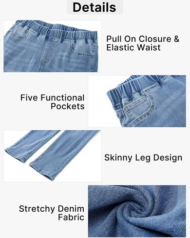 GRAPENT Pull On Jeans for Women High Waisted Skinny Capri Pants Trendy Stretch Denim Cropped Jeans Crop Jeggings Capris in Saudi Arabia