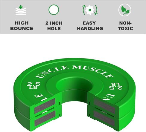 Rubber Change Plates 0.25-0.5 -0.75-1 -1.25-2.5 -5LB Set Fractional Weight Plates No Odor No Scratch Eco-Friendly Bumper Plates for Starting Strength Progressive Overload Training in Saudi Arabia