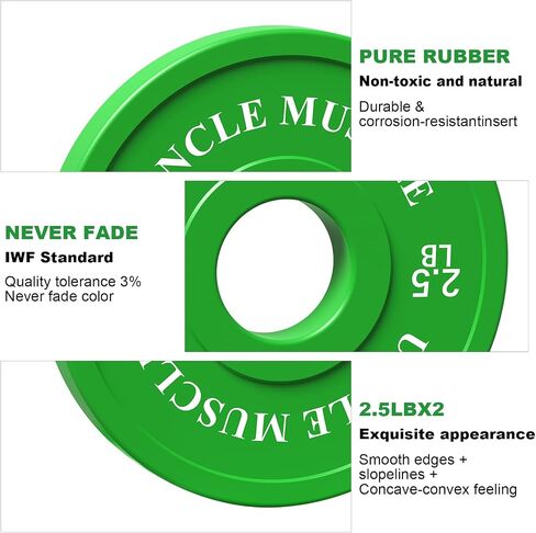 Rubber Change Plates 0.25-0.5 -0.75-1 -1.25-2.5 -5LB Set Fractional Weight Plates No Odor No Scratch Eco-Friendly Bumper Plates for Starting Strength Progressive Overload Training in Saudi Arabia