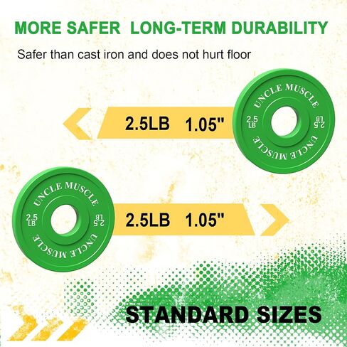Rubber Change Plates 0.25-0.5 -0.75-1 -1.25-2.5 -5LB Set Fractional Weight Plates No Odor No Scratch Eco-Friendly Bumper Plates for Starting Strength Progressive Overload Training in Saudi Arabia