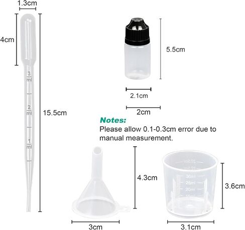 Kemborsi 5Ml Empty Squeezable Dropper Bottles,30Pcs Plastic Thin Tip Dropper Bottles,Portable Eye Liquid Dropper bottles Plastic Refillable Containers with Screw Cap and Plug,Resistant Open Design in Saudi Arabia