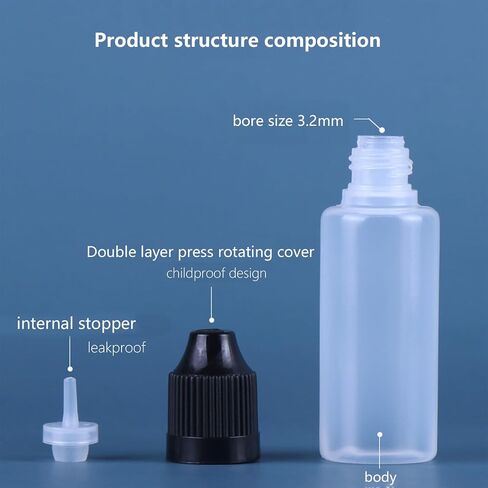 Kemborsi 5Ml Empty Squeezable Dropper Bottles,30Pcs Plastic Thin Tip Dropper Bottles,Portable Eye Liquid Dropper bottles Plastic Refillable Containers with Screw Cap and Plug,Resistant Open Design in Saudi Arabia