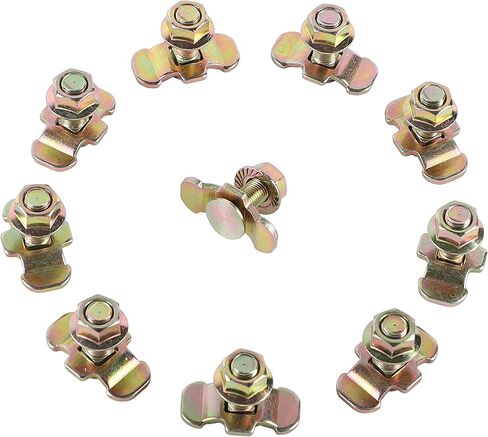 تركيب مسمار ملولب على شكل حرف L - 10 عبوات من مسامير تركيب العروة المزدوجة - يتم توفير IWONGO in Kuwait