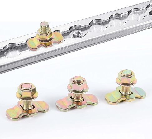 تركيب مسمار ملولب على شكل حرف L - 10 عبوات من مسامير تركيب العروة المزدوجة - يتم توفير IWONGO in Kuwait