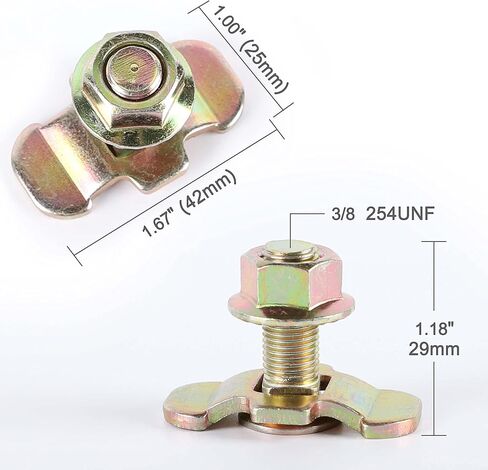 تركيب مسمار ملولب على شكل حرف L - 10 عبوات من مسامير تركيب العروة المزدوجة - يتم توفير IWONGO in Kuwait