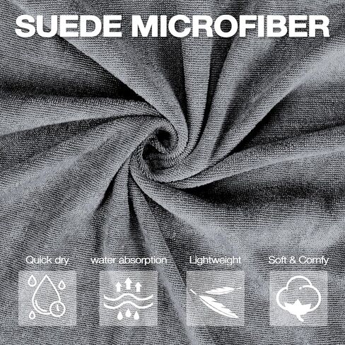 Solaris Surf Poncho Changing Towel Robe for Women Men, Lightweight Changing Robe with Packable Bags, Water Absorbent Wetsuit Beach Hoode Towel for Surfing Swimming in Kuwait