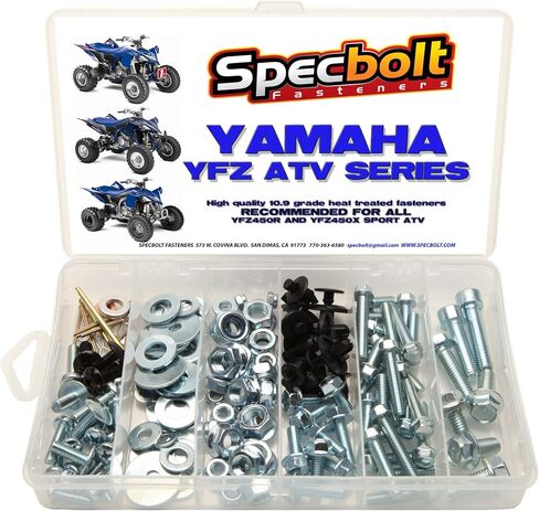 120pc Specbolt Bolt Kit Fits: Yamaha YFZ 450 YFZ450 ATV for Maintenance Upkeep & Restoration OEM Spec Fasteners ATV Quad in Saudi Arabia