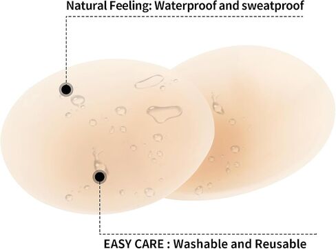 RELLECIGA Women's Sticky Breast Petal 2 Pairs Invisible Adhesive Silicone Nipple Pasties Reusable Nipple Covers for Women in Saudi Arabia