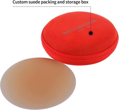 RELLECIGA المرأة لزجة الثدي البتلة 2 أزواج غير مرئية سيليكون لاصق فطائر اللحم أغطية الحلمات قابلة لإعادة الاستخدام للنساء in Kuwait