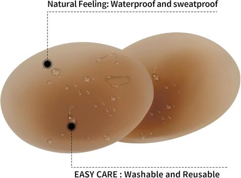 RELLECIGA المرأة لزجة الثدي البتلة 2 أزواج غير مرئية سيليكون لاصق فطائر اللحم أغطية الحلمات قابلة لإعادة الاستخدام للنساء in Kuwait