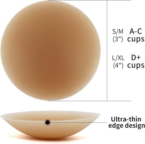 RELLECIGA المرأة لزجة الثدي البتلة 2 أزواج غير مرئية سيليكون لاصق فطائر اللحم أغطية الحلمات قابلة لإعادة الاستخدام للنساء in Kuwait