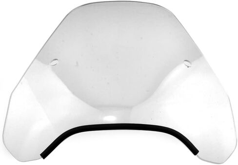 Boldness 15" Clear Motorcycle Windscreen Windshield Compatible with Harley Davidson, Honda, Kawasaki, Suzuki, Triumph, Yamaha - Fits 7/8" or 1" Handlebars in Saudi Arabia