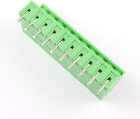 DBParts 10 Sets 10-Pin (10 Pole) 5.08mm Pitch Angle Screw Pluggable Terminal Block Plug Connector Panel PCB Mount DIY in Saudi Arabia