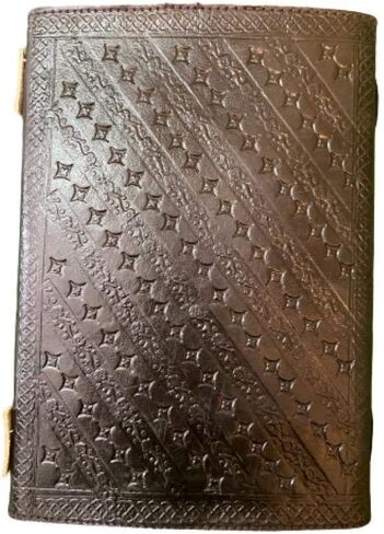 Leather Journal Book Seven Chakra Medieval Stone Embossed Handmade Book of Shadows Notebook Office Diary College Book Poetry Book Sketch Book 10 x 7 Inches (Brown) in Saudi Arabia