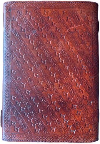 Leather Journal Book Seven Chakra Medieval Stone Embossed Handmade Book of Shadows Notebook Office Diary College Book Poetry Book Sketch Book 10 x 7 Inches (Brown) in Saudi Arabia