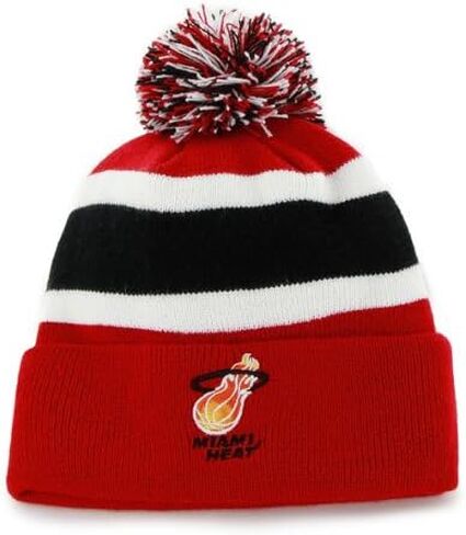 47 Brand Breakaway Cuff Beanie Hat with POM POM - NBA Cuffed Winter Knit Baseball Cap in Saudi Arabia