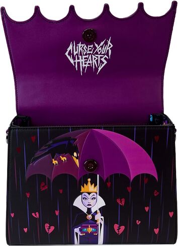 Loungefly Disney Villains Curse Your Hearts Crossbody Bag | Disney Villains Bags in Saudi Arabia