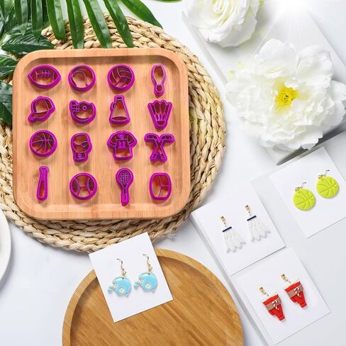 Guiqulai 16 Shapes Geometric Polymer Clay Earrings Cutters, Boho Frame Clay Cutters,Long Rectangle Clay Earrings Cutters,Window Organic Shape Clay Cutters for Polymer Clay Jewelry in Saudi Arabia