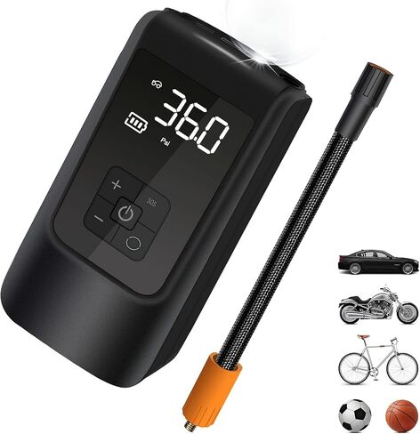 MAIPAY Tire Inflator Portable Air Compressor,Tire Inflator with Digital Pressure Gauge,Cordless Air Compressor with Battery Powerd,150 PSI Portable Air Pump for Car, Motorcycle, Bike Tires in Saudi Arabia