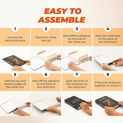 Excool Club Preppy Books Decor - 4 Pcs Preppy Decorative Books for Home Decor, Preppy Room Decor Aesthetic Fake Books for Bookshelf, Colorful Faux Books for Decoration, Trendy Coffee Table Books Set in Kuwait