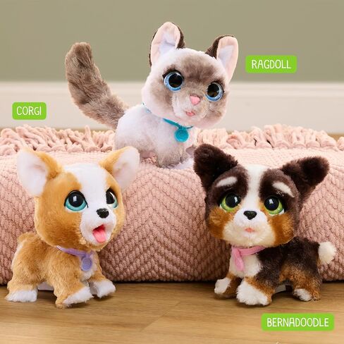 furReal Wag-A-Lots Kitty Interactive Toy, 8-inch Walking Plush Cat with Sounds, Kids Toys for Ages 4 Up by Just Play in Saudi Arabia