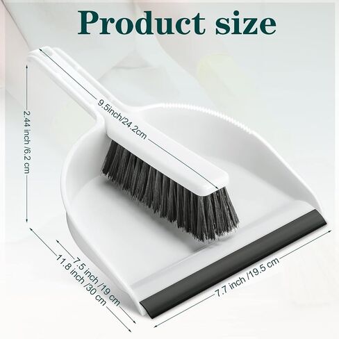 Zubebe 12 Pcs Mini Dustpan and Brush Set, Small Broom and Dustpan Set Small Cleaning Brush Portable Hand Broom and Dustpan Set for Home Office Kitchen Table Desktop Floor Cleaning Supplies in Saudi Arabia