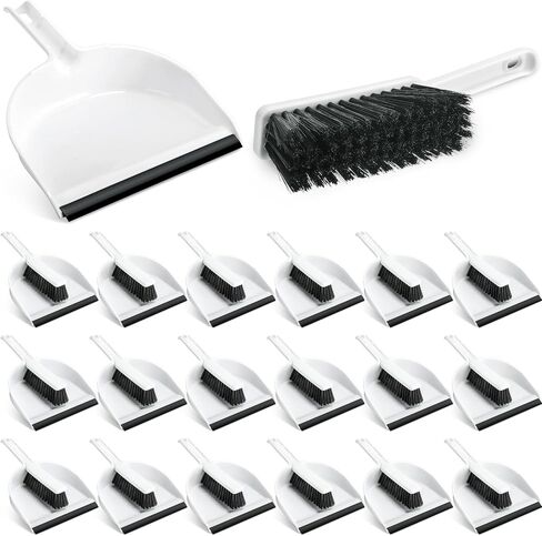 Zubebe 12 Pcs Mini Dustpan and Brush Set, Small Broom and Dustpan Set Small Cleaning Brush Portable Hand Broom and Dustpan Set for Home Office Kitchen Table Desktop Floor Cleaning Supplies in Saudi Arabia
