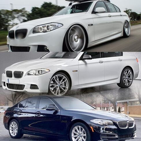 مصابيح علامة جانبية LED كهرمانية متتابعة من NSLUMO متوافقة مع سلسلة B'MW 5 F10 LCI 528i 530i 535i 550i عدسات مدخنة LED مصابيح إشارة الانعطاف الديناميكية مؤشر الوامض OEM استبدال حواف الحاجز in Kuwait