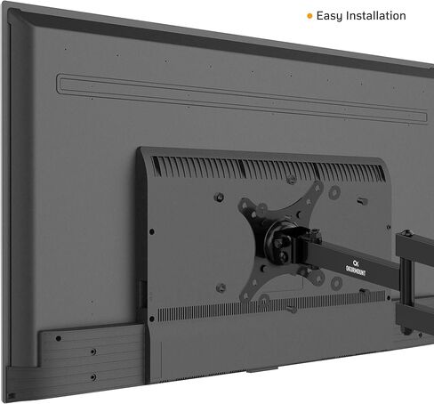 حامل جدار تلفزيون كامل الحركة من OKURMOUNT، دعامة أذرع مفصلية بإمالة دوارة، دوران تمديد قابل للتعديل على الحائط للتلفزيون، لمعظم أجهزة التلفاز ذات الشاشات المنحنية المسطحة مقاس 10-42 بوصة، بحد أقصى 200 × 200 مم حتى 44 رطلًا in Kuwait