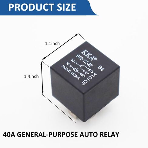 4 PCS 40A Automotive Purpose Relays, 12V 5 Pin Sealed Waterproof Relay, Auto Relay Switch, Replacement for Car Truck Van Motorcycle Boat Relay in Saudi Arabia