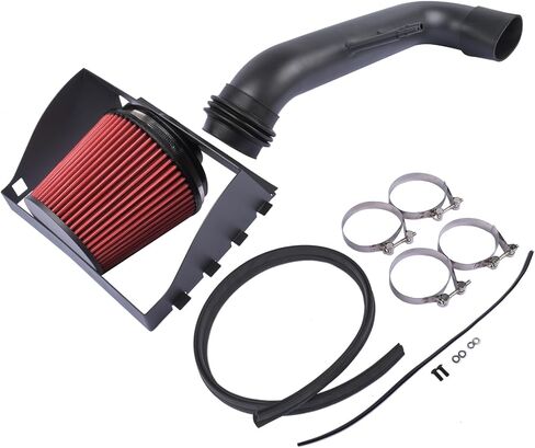 استبدال مجموعة مدخل الهواء البارد Lamerto لطراز 2015-2020 Ford F-150 مع محرك 5.0L V8 #10555 in Saudi Arabia