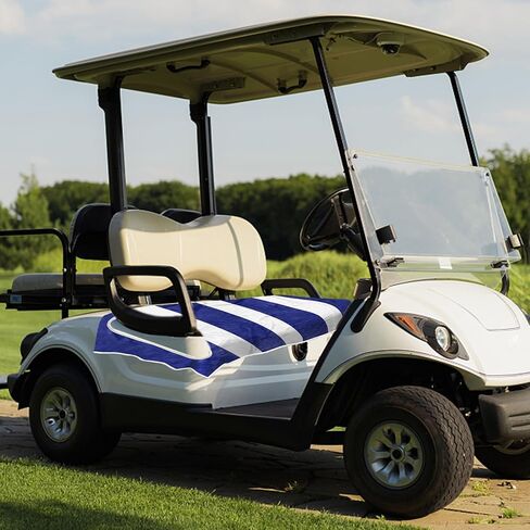Golf Cart Seat Covers,Microfiber Golf Cart Seat Cover EZGO,Golf Cart Seat Blanket,Summer Golf Cart Seat Towel Blanket Covers for 2-Person Seats Club Car,Golf Cart Accessories.Golf Seat Covers For Cart in Kuwait